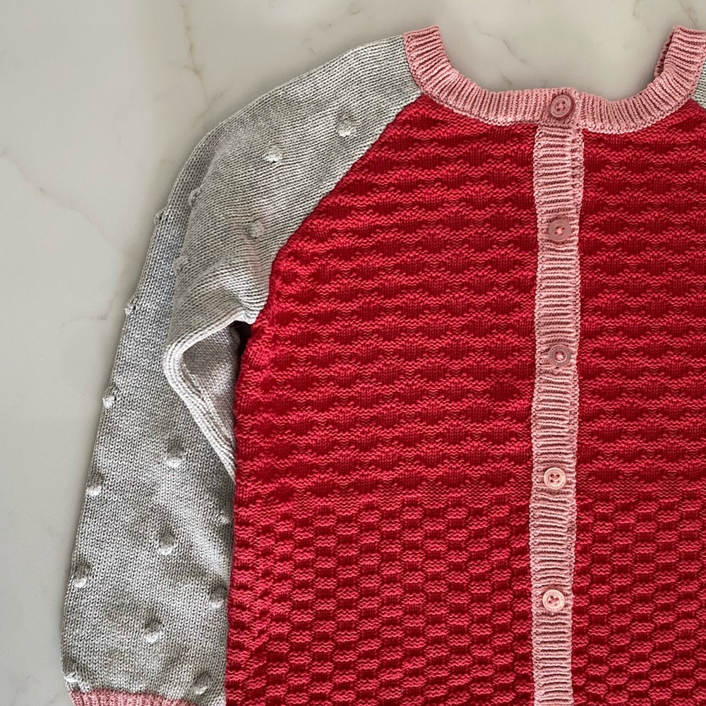 ❤️100% Cotton❤️Colorblock Cardigan - Picture 3 of 9